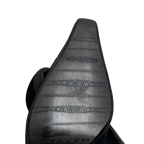 STUART WEITZMAN‎ 403553 Suede Elastic Criss-Cross Pumps - Picture 6 of 11